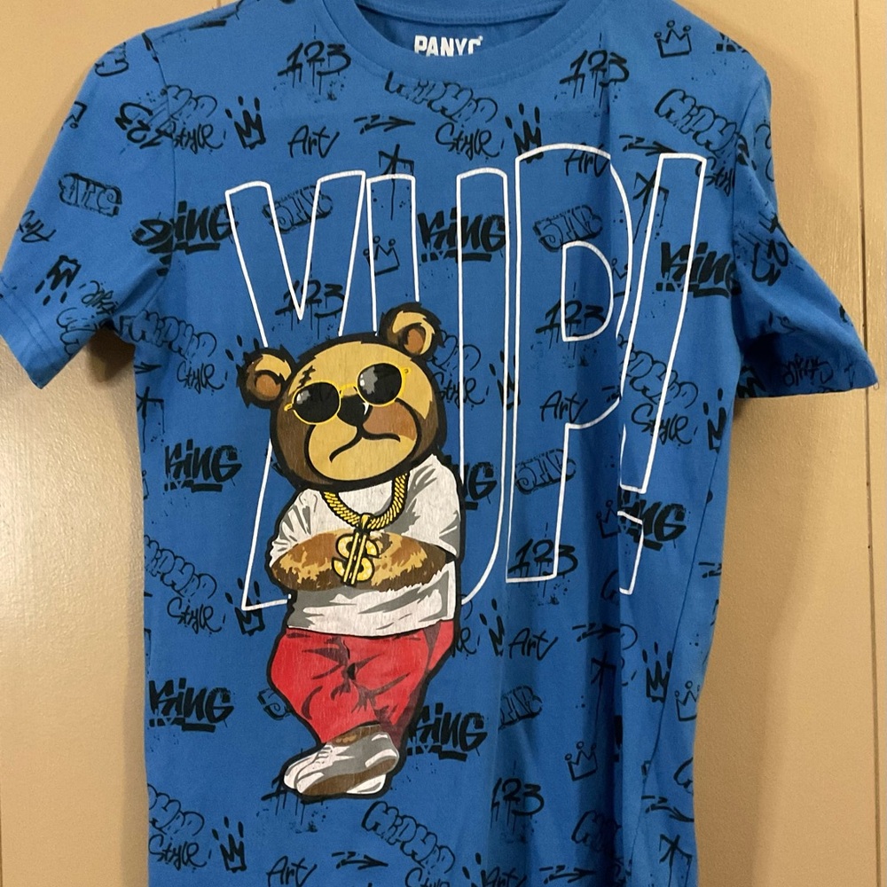 PANYC CLASSIC FRESH BOYS TSHIRT “VIP” COOL BEAR SIZE LARGE 14/16